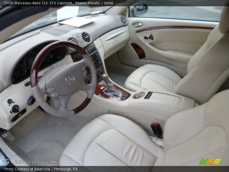 Pewter Metallic / Stone 2006 Mercedes-Benz CLK 350 Cabriolet