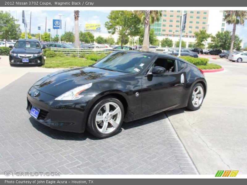 Magnetic Black / Gray 2012 Nissan 370Z Coupe