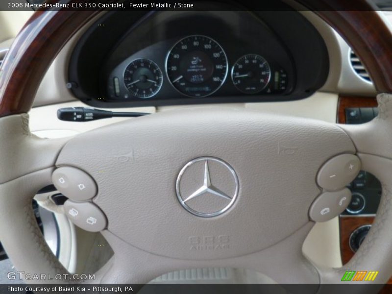 Pewter Metallic / Stone 2006 Mercedes-Benz CLK 350 Cabriolet