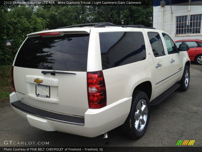 White Diamond Tricoat / Light Cashmere/Dark Cashmere 2013 Chevrolet Suburban LTZ 4x4