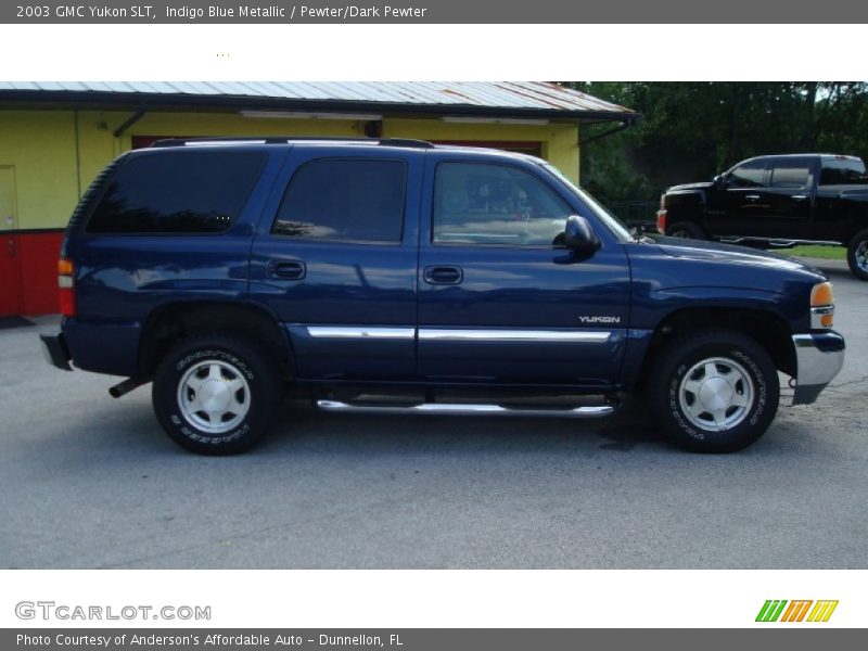 Indigo Blue Metallic / Pewter/Dark Pewter 2003 GMC Yukon SLT