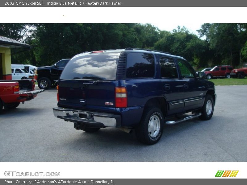 Indigo Blue Metallic / Pewter/Dark Pewter 2003 GMC Yukon SLT
