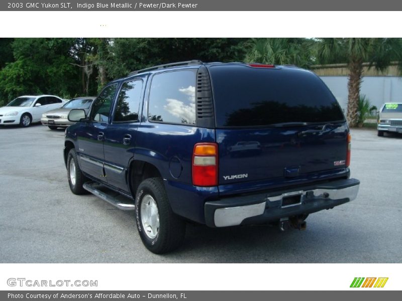 Indigo Blue Metallic / Pewter/Dark Pewter 2003 GMC Yukon SLT