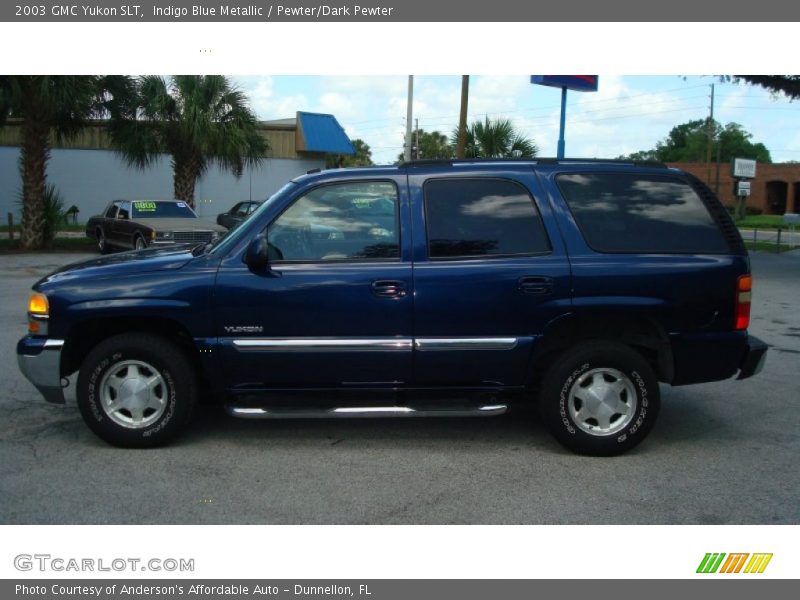 Indigo Blue Metallic / Pewter/Dark Pewter 2003 GMC Yukon SLT