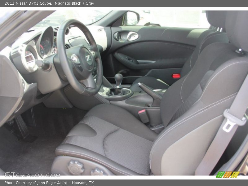 Magnetic Black / Gray 2012 Nissan 370Z Coupe