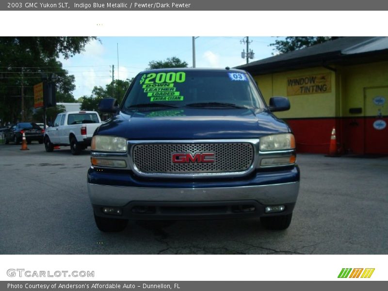 Indigo Blue Metallic / Pewter/Dark Pewter 2003 GMC Yukon SLT