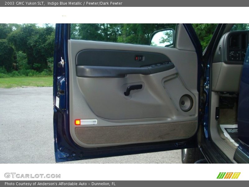 Indigo Blue Metallic / Pewter/Dark Pewter 2003 GMC Yukon SLT