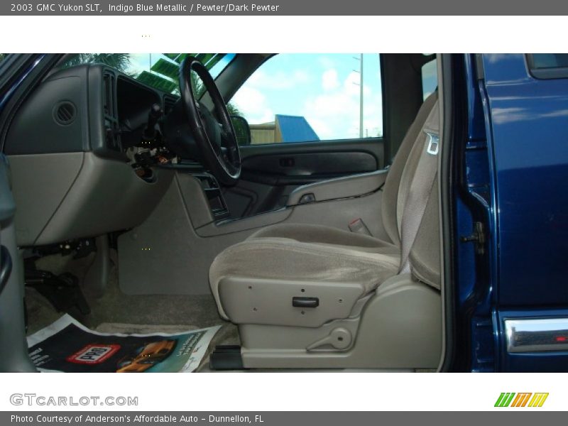 Indigo Blue Metallic / Pewter/Dark Pewter 2003 GMC Yukon SLT