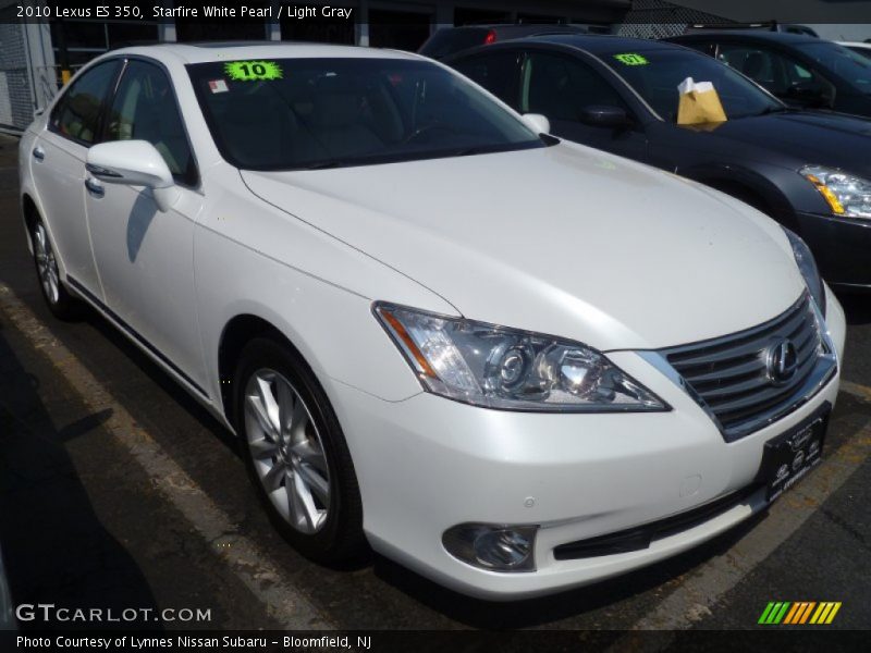 Starfire White Pearl / Light Gray 2010 Lexus ES 350