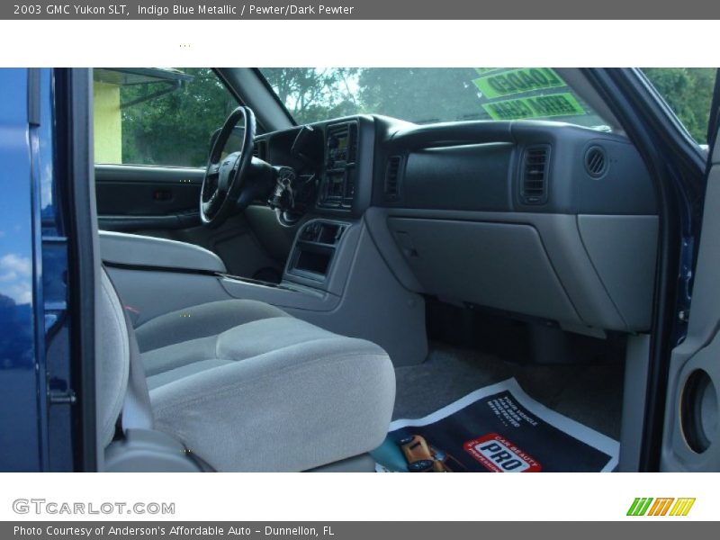 Indigo Blue Metallic / Pewter/Dark Pewter 2003 GMC Yukon SLT