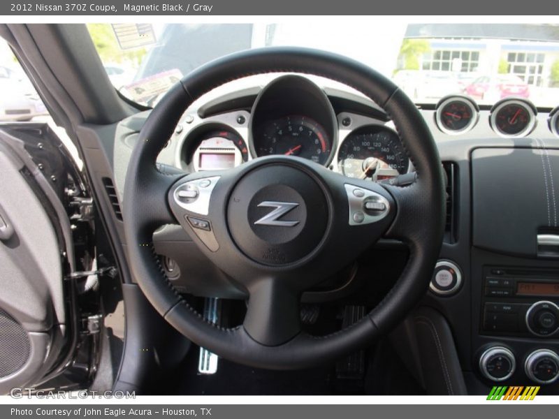 Magnetic Black / Gray 2012 Nissan 370Z Coupe
