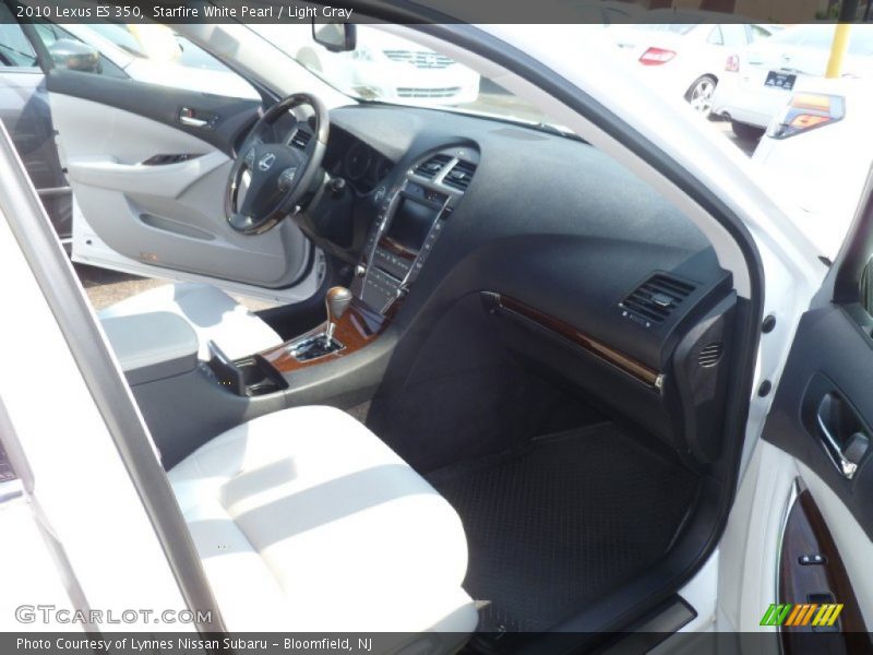 Starfire White Pearl / Light Gray 2010 Lexus ES 350