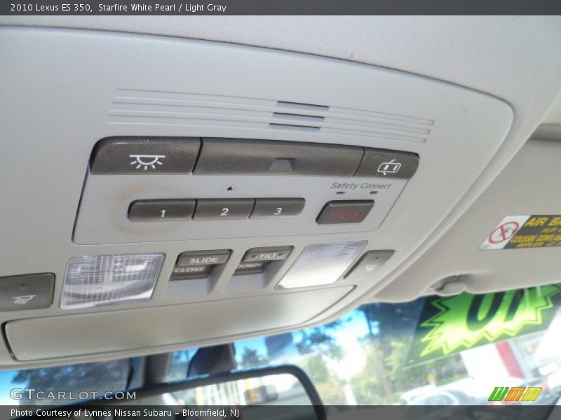 Starfire White Pearl / Light Gray 2010 Lexus ES 350