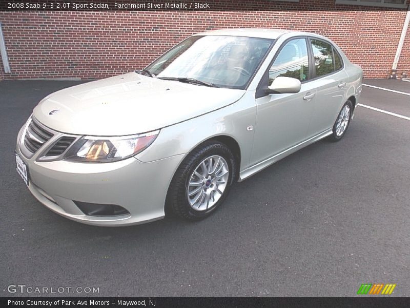 Parchment Silver Metallic / Black 2008 Saab 9-3 2.0T Sport Sedan