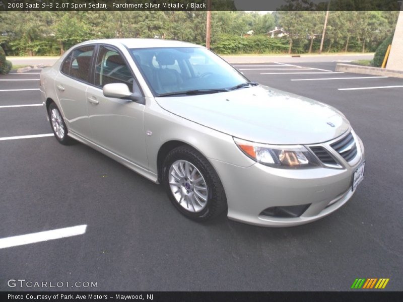 Parchment Silver Metallic / Black 2008 Saab 9-3 2.0T Sport Sedan