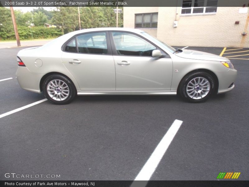 Parchment Silver Metallic / Black 2008 Saab 9-3 2.0T Sport Sedan