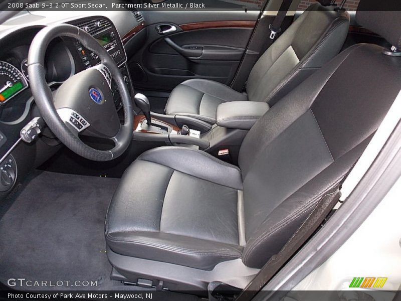 Parchment Silver Metallic / Black 2008 Saab 9-3 2.0T Sport Sedan