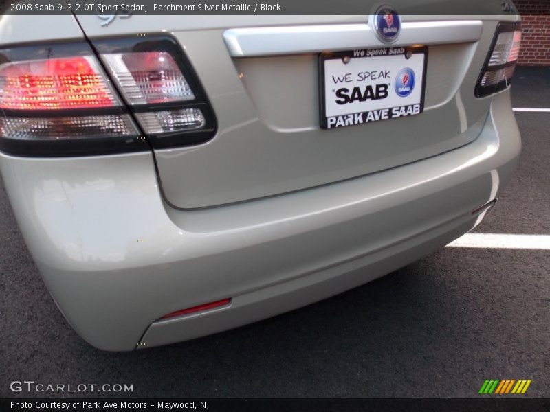 Parchment Silver Metallic / Black 2008 Saab 9-3 2.0T Sport Sedan