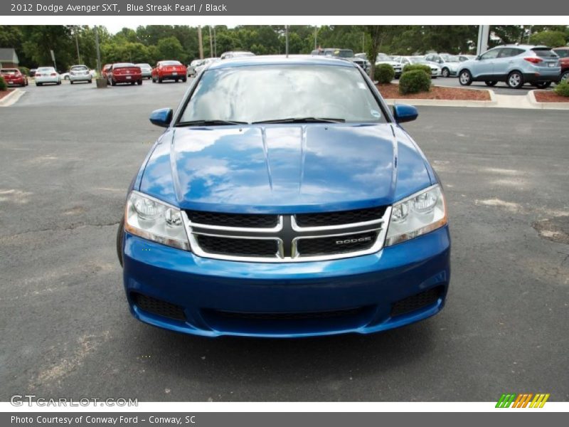 Blue Streak Pearl / Black 2012 Dodge Avenger SXT