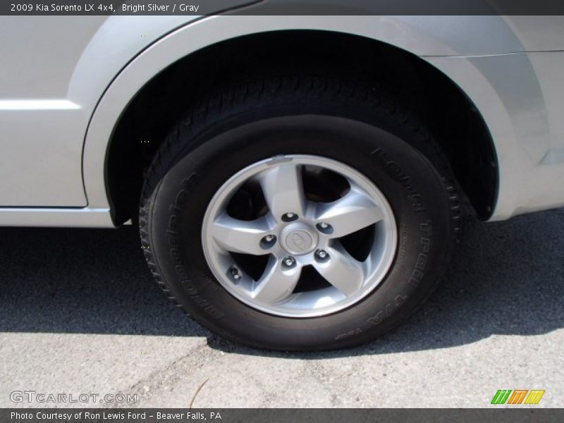 Bright Silver / Gray 2009 Kia Sorento LX 4x4