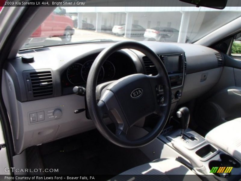 Bright Silver / Gray 2009 Kia Sorento LX 4x4