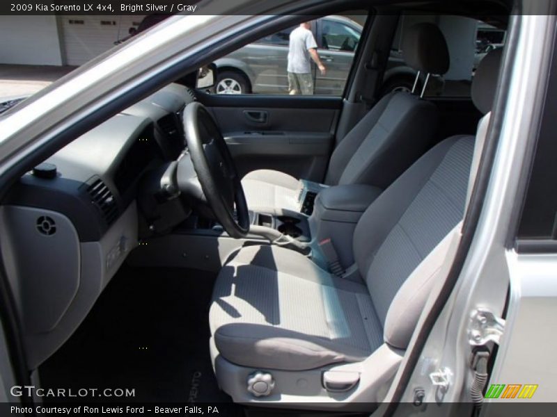 Bright Silver / Gray 2009 Kia Sorento LX 4x4