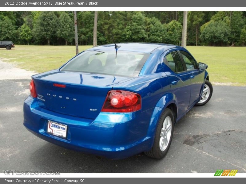 Blue Streak Pearl / Black 2012 Dodge Avenger SXT