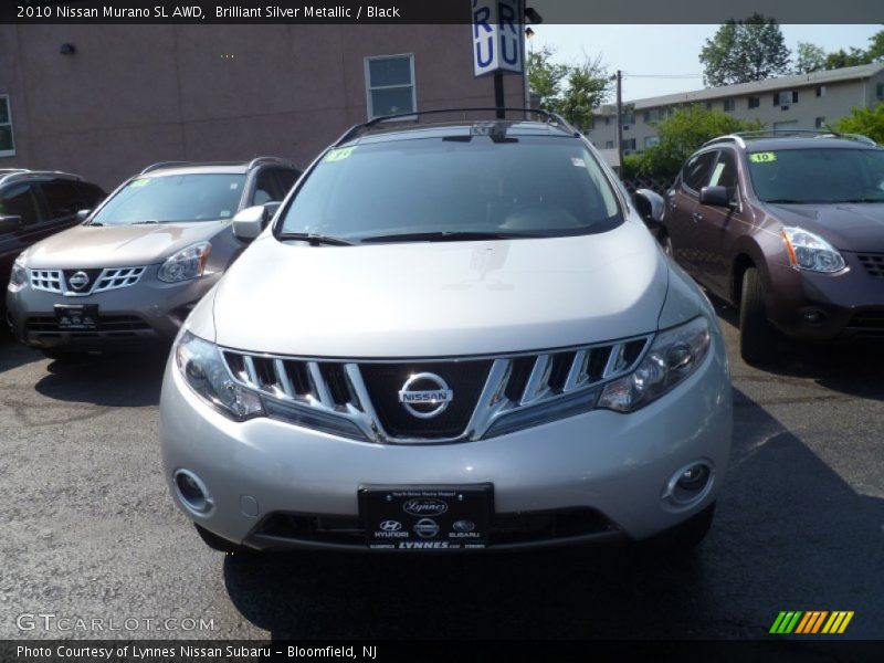 Brilliant Silver Metallic / Black 2010 Nissan Murano SL AWD