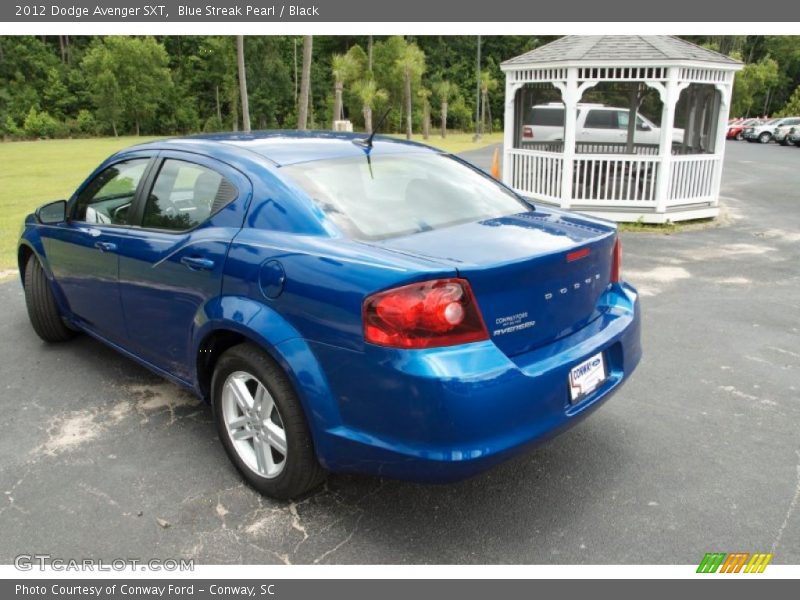 Blue Streak Pearl / Black 2012 Dodge Avenger SXT