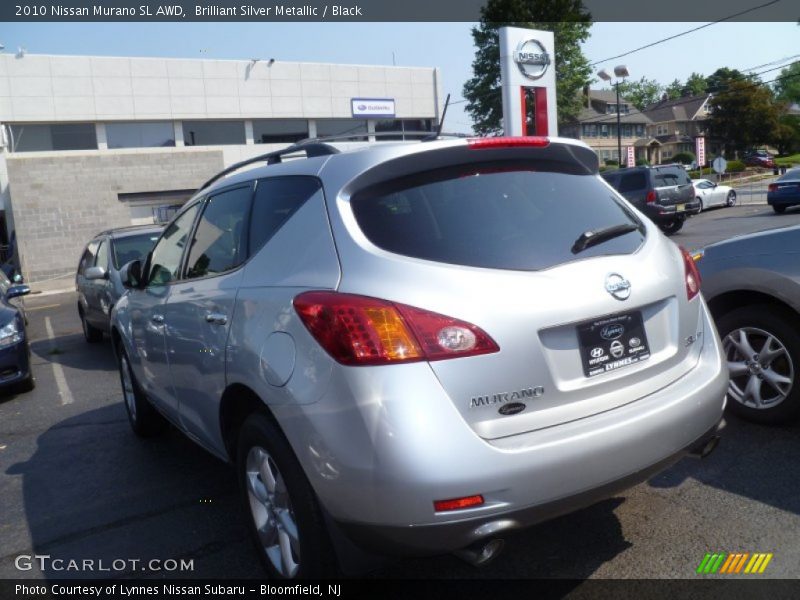 Brilliant Silver Metallic / Black 2010 Nissan Murano SL AWD