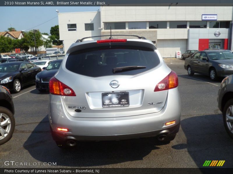 Brilliant Silver Metallic / Black 2010 Nissan Murano SL AWD