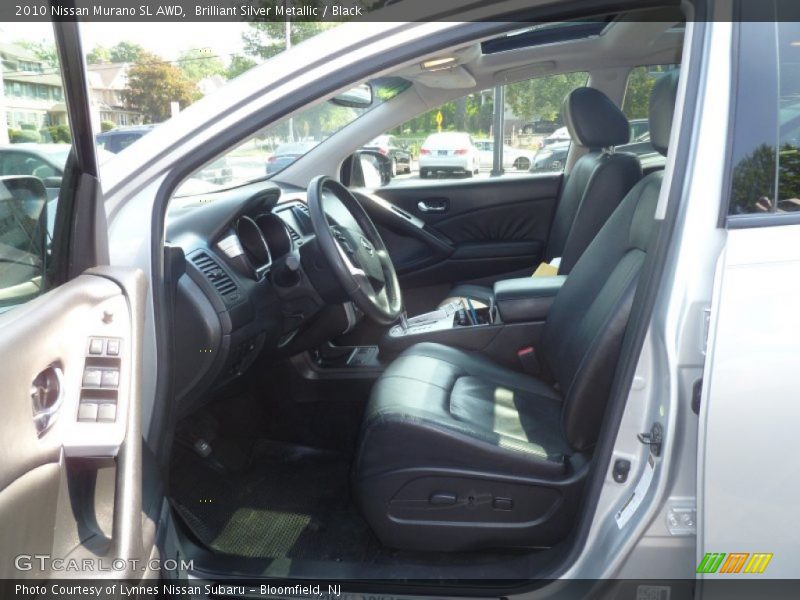 Brilliant Silver Metallic / Black 2010 Nissan Murano SL AWD