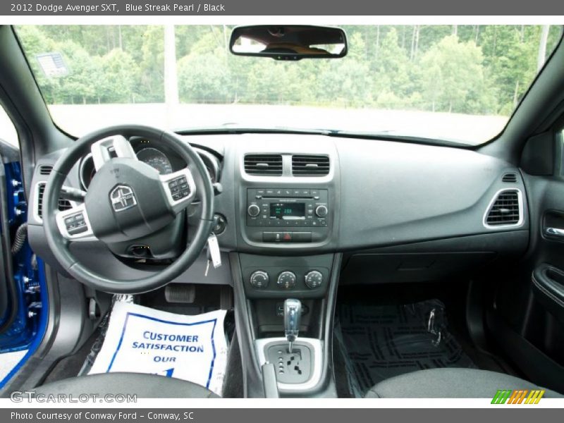 Blue Streak Pearl / Black 2012 Dodge Avenger SXT