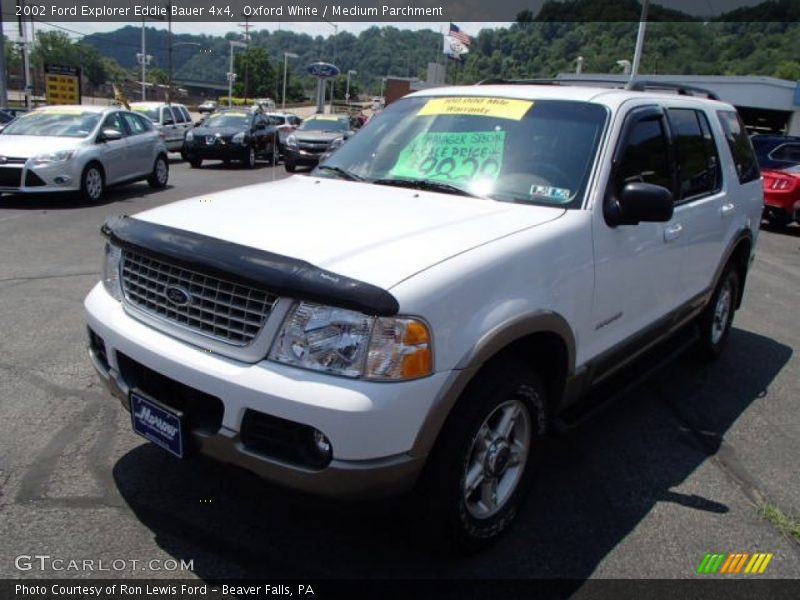 Oxford White / Medium Parchment 2002 Ford Explorer Eddie Bauer 4x4