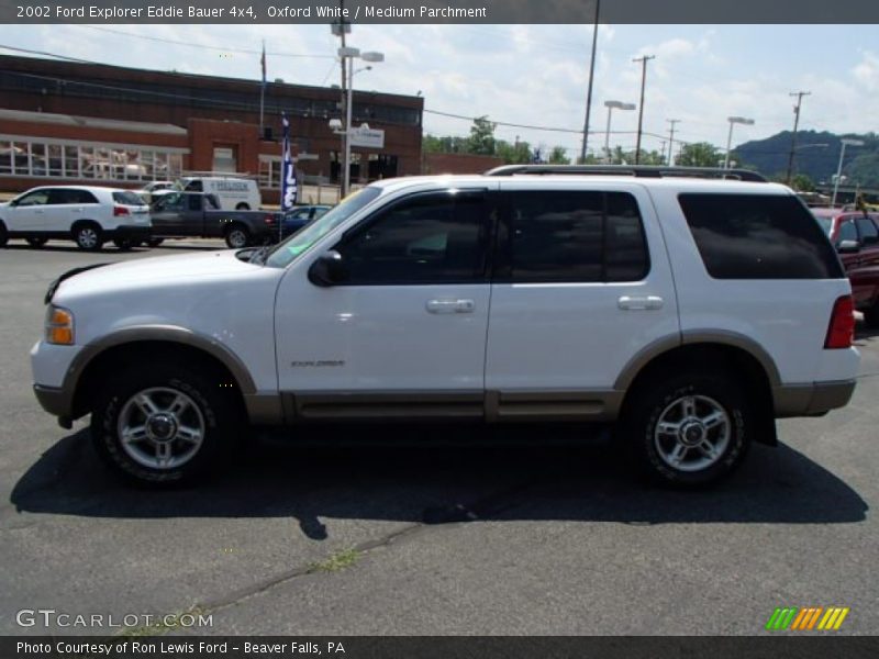 Oxford White / Medium Parchment 2002 Ford Explorer Eddie Bauer 4x4