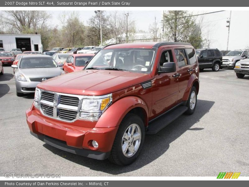 Sunburst Orange Pearl / Dark Slate Gray 2007 Dodge Nitro SLT 4x4