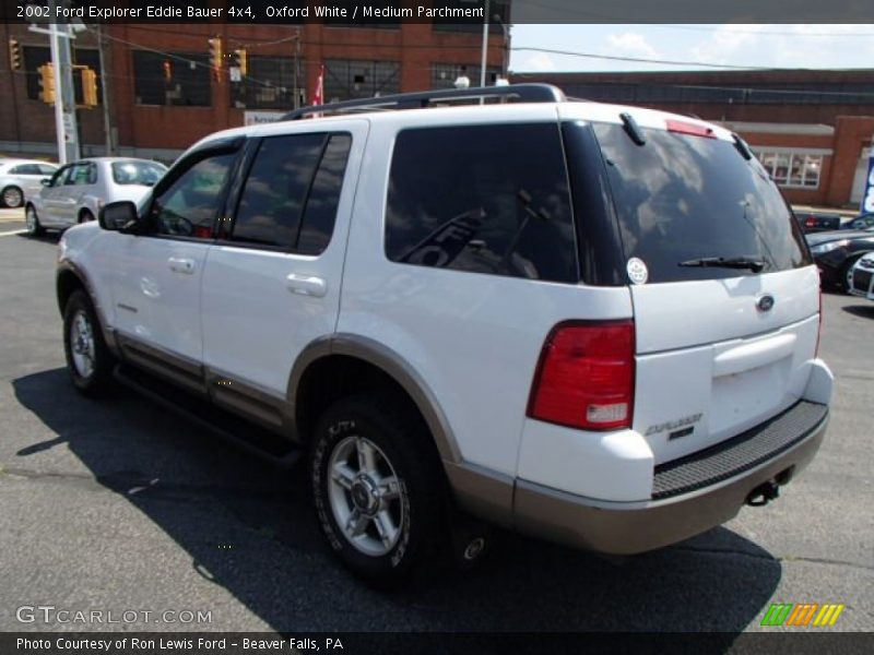Oxford White / Medium Parchment 2002 Ford Explorer Eddie Bauer 4x4