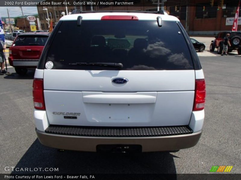 Oxford White / Medium Parchment 2002 Ford Explorer Eddie Bauer 4x4