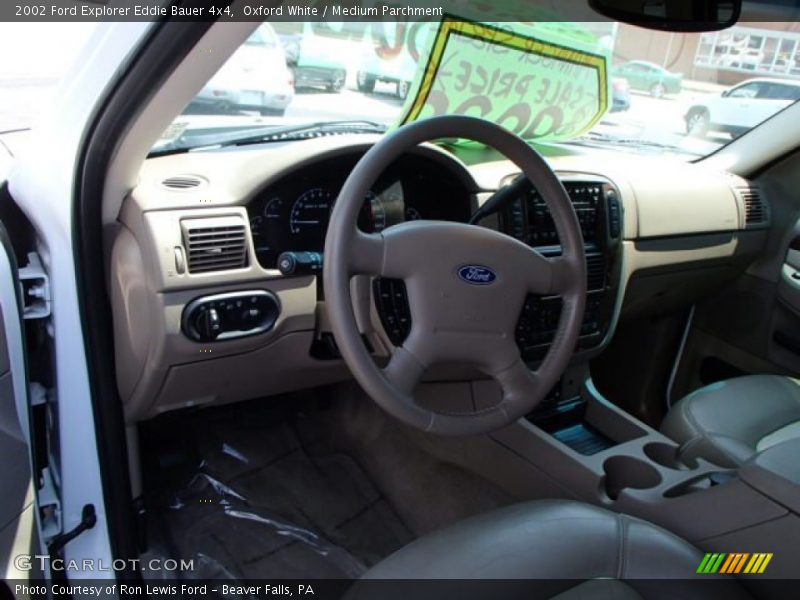 Oxford White / Medium Parchment 2002 Ford Explorer Eddie Bauer 4x4