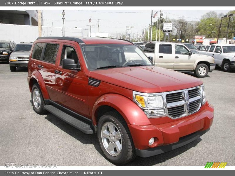 Sunburst Orange Pearl / Dark Slate Gray 2007 Dodge Nitro SLT 4x4