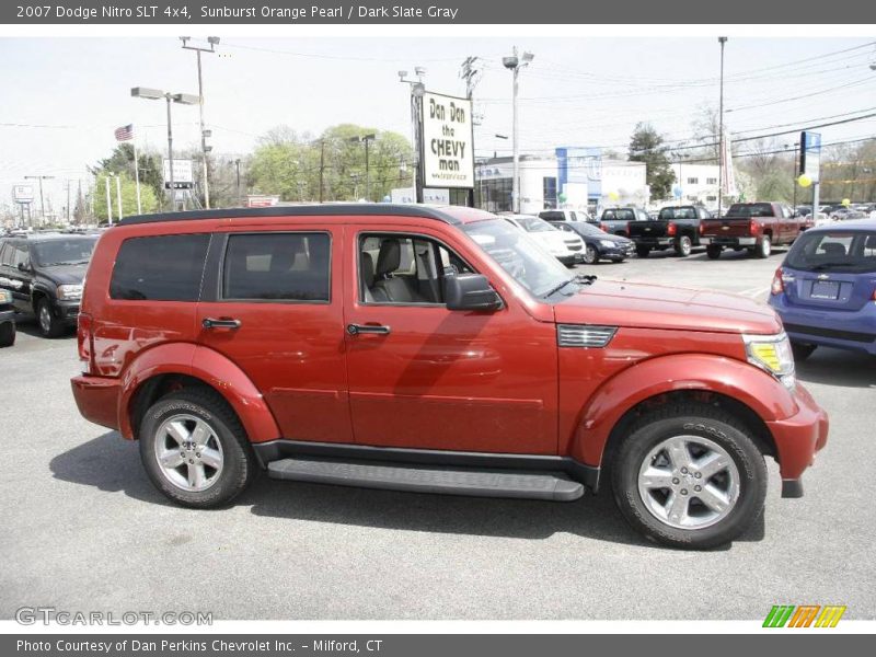 Sunburst Orange Pearl / Dark Slate Gray 2007 Dodge Nitro SLT 4x4