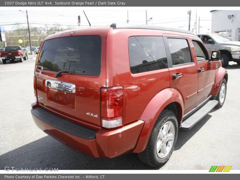 Sunburst Orange Pearl / Dark Slate Gray 2007 Dodge Nitro SLT 4x4