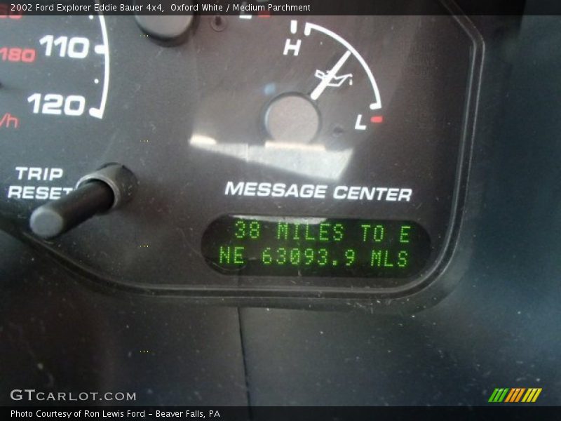 Oxford White / Medium Parchment 2002 Ford Explorer Eddie Bauer 4x4
