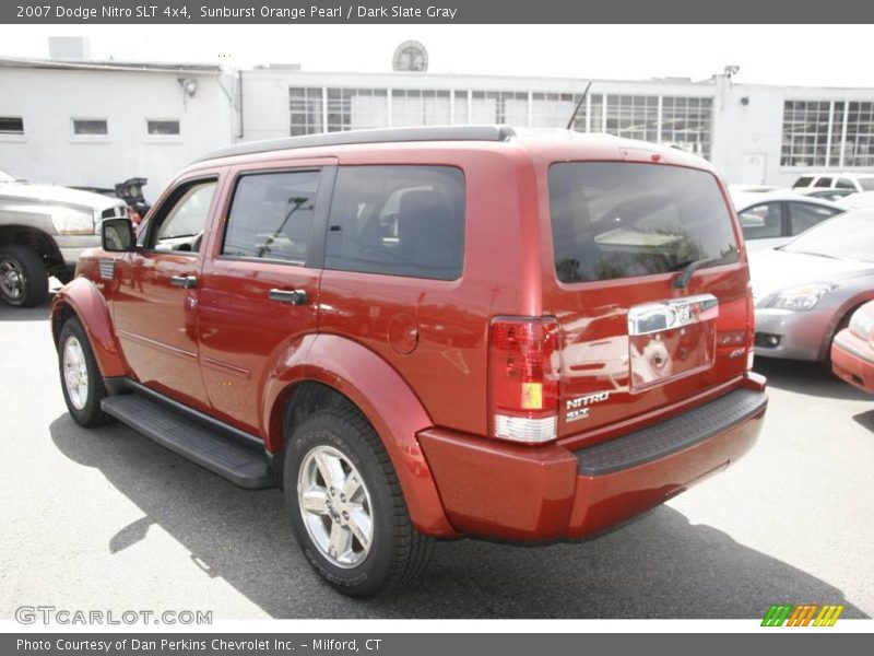 Sunburst Orange Pearl / Dark Slate Gray 2007 Dodge Nitro SLT 4x4
