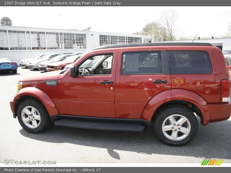 Sunburst Orange Pearl / Dark Slate Gray 2007 Dodge Nitro SLT 4x4