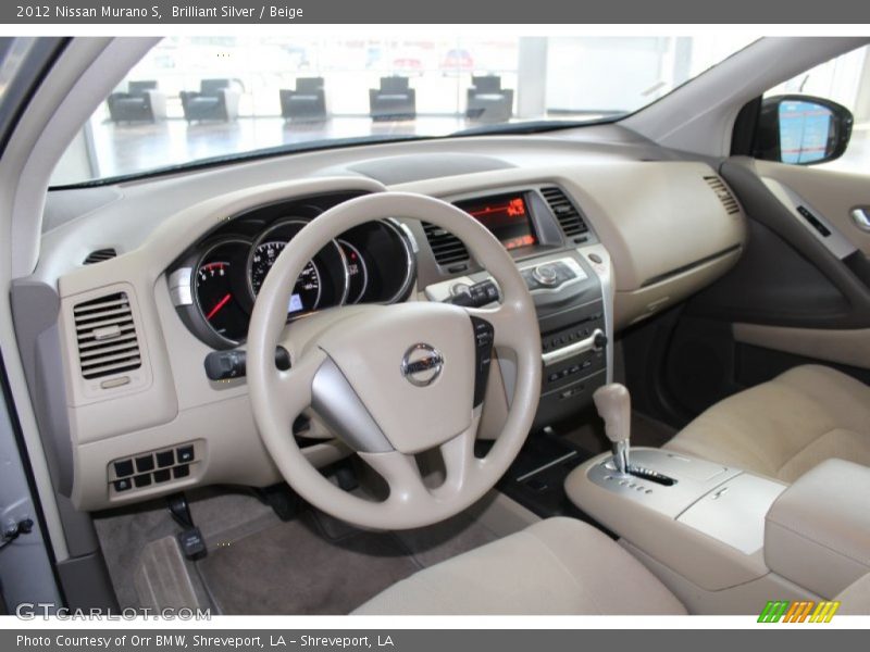 Brilliant Silver / Beige 2012 Nissan Murano S