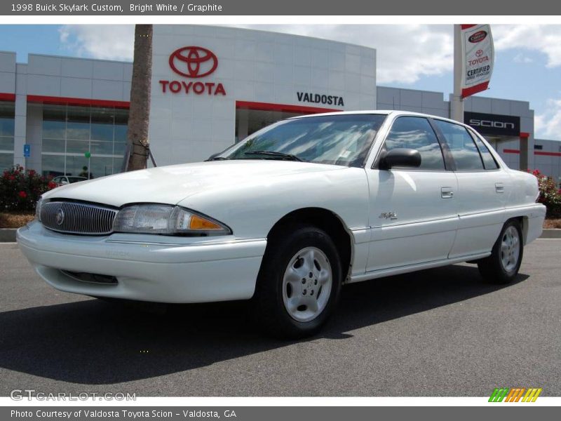 Bright White / Graphite 1998 Buick Skylark Custom