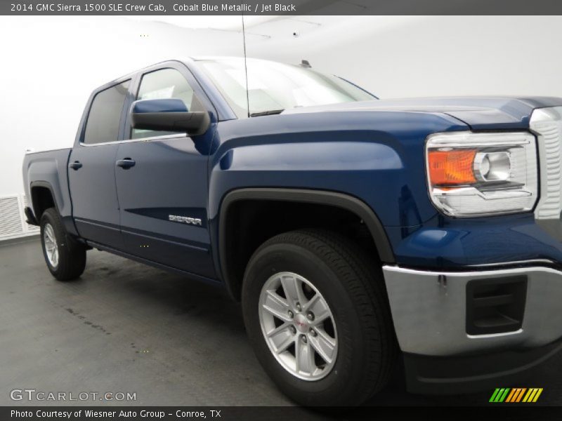 Cobalt Blue Metallic / Jet Black 2014 GMC Sierra 1500 SLE Crew Cab