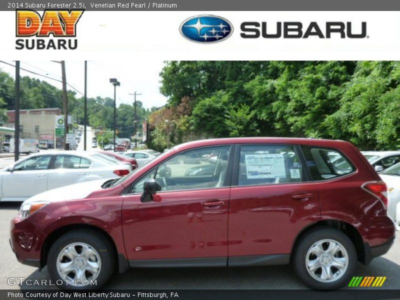 Venetian Red Pearl / Platinum 2014 Subaru Forester 2.5i