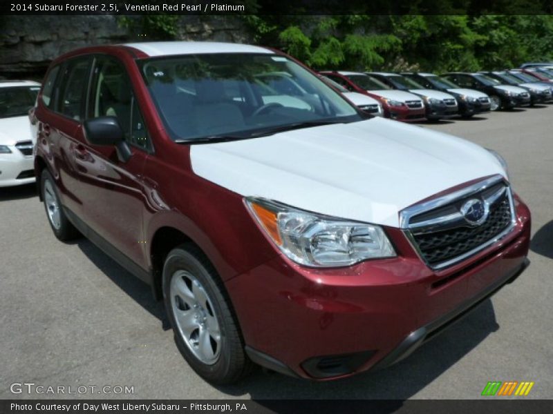 Venetian Red Pearl / Platinum 2014 Subaru Forester 2.5i